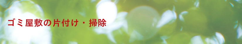 ゴミ屋敷の片付け・掃除