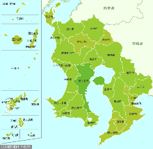 鹿児島の不用品回収・処分エリアマップ